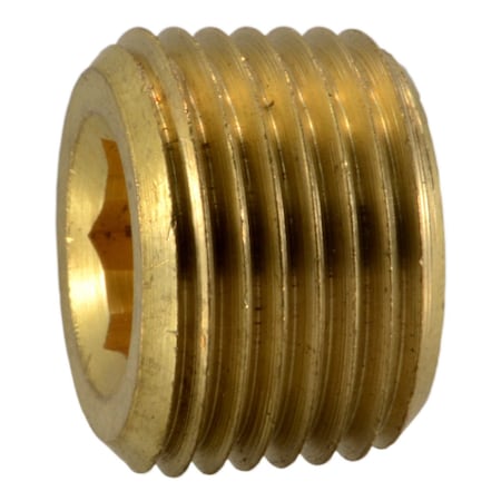 Midwest Fastener 3/8" IP Brass Countersunk Plugs 2PK 32603